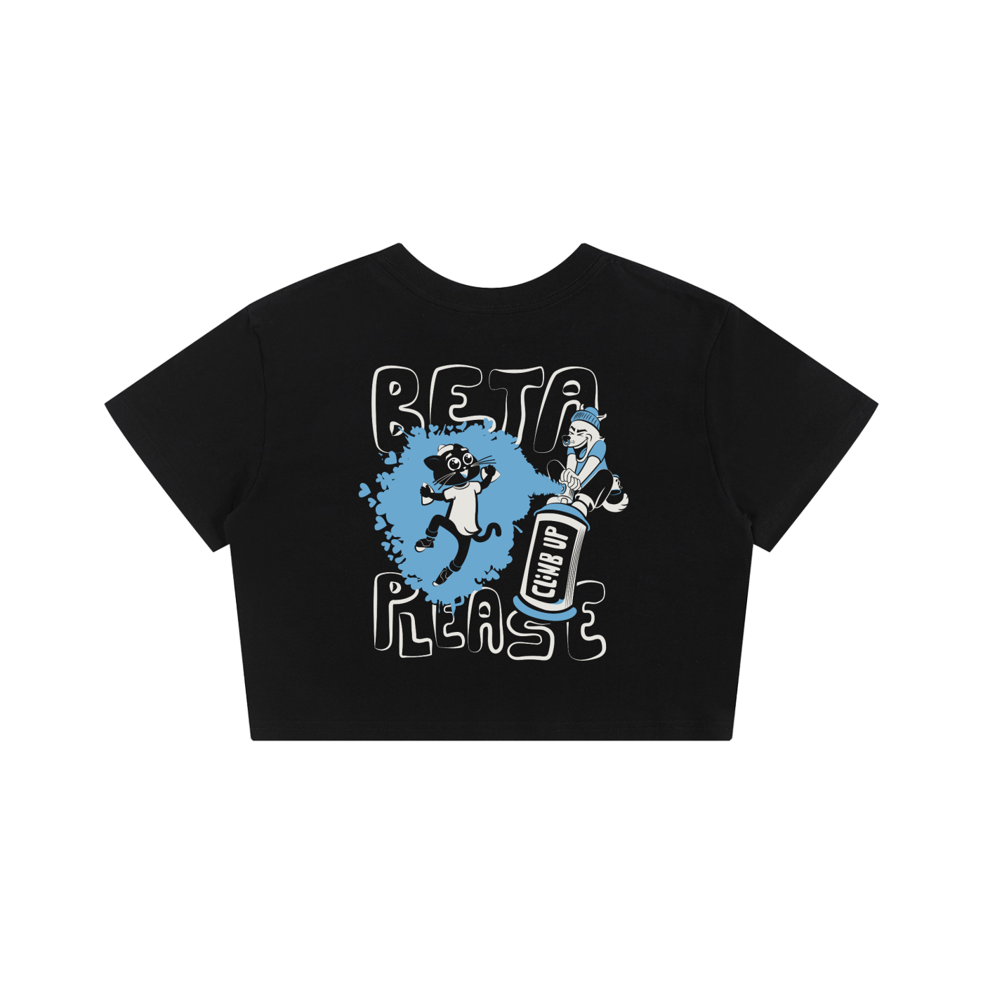 Beta Please - Crop Top (black)