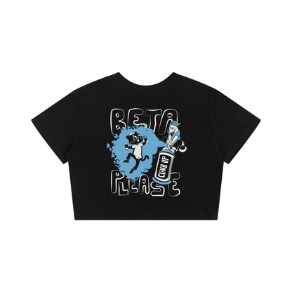 Beta Please - Crop Top (black)