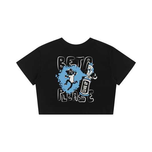Beta Please - Crop Top (black)