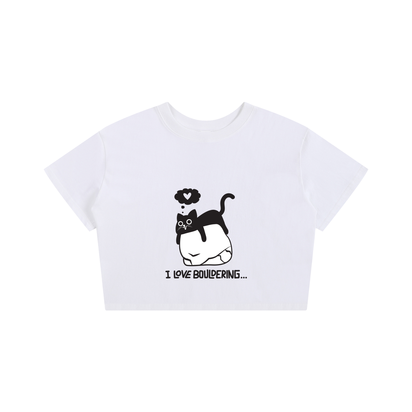 Love Bouldering - Crop Top (white)