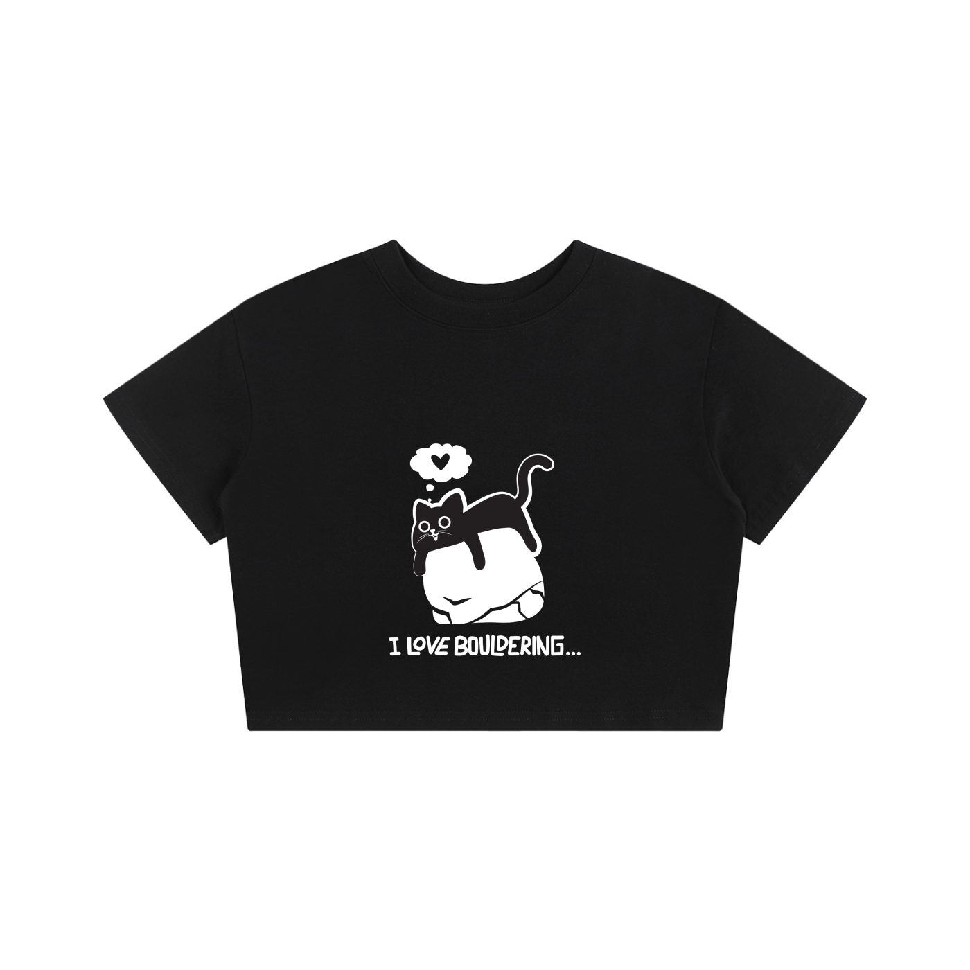 Love Bouldering - Crop Top (black)