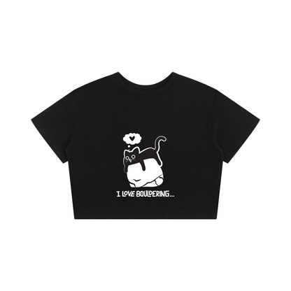Love Bouldering - Crop Top (black)