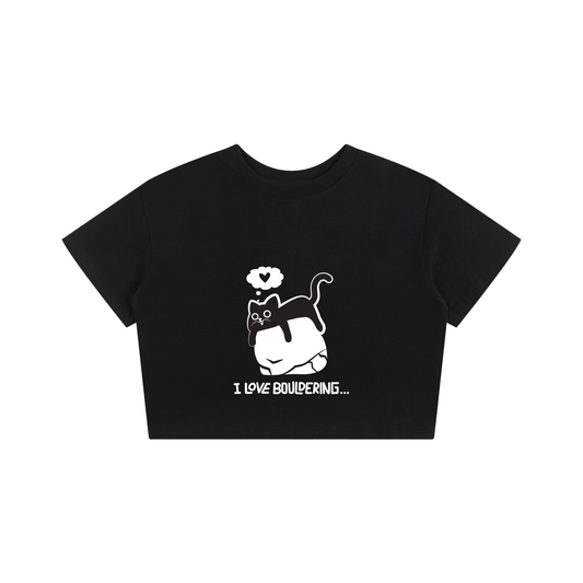 Love Bouldering - Crop Top (black)